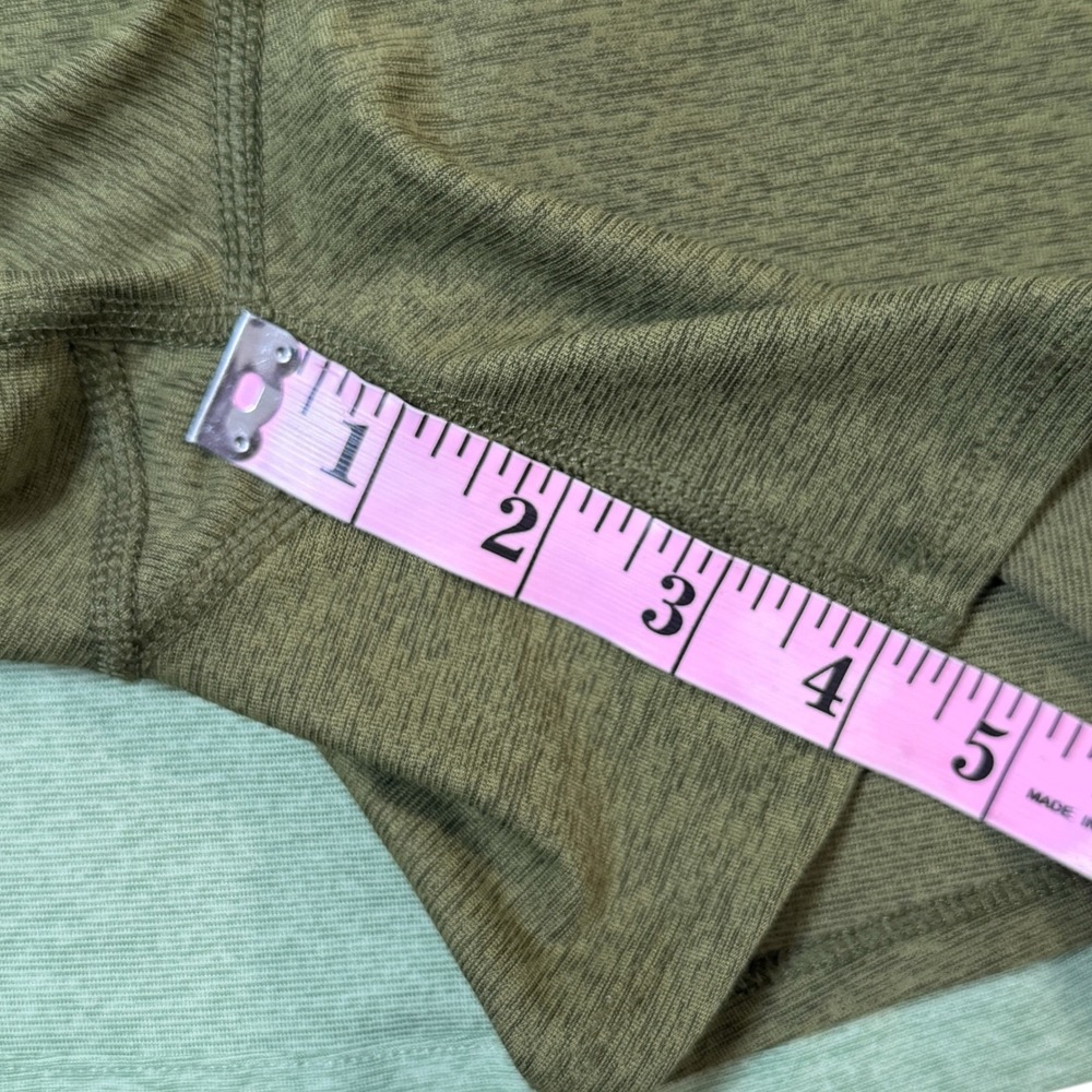 Outdoor Voices Court Skort Sage Green Heather Wrap Front Athletic Tennis Skirt L - Picture 6 of 10